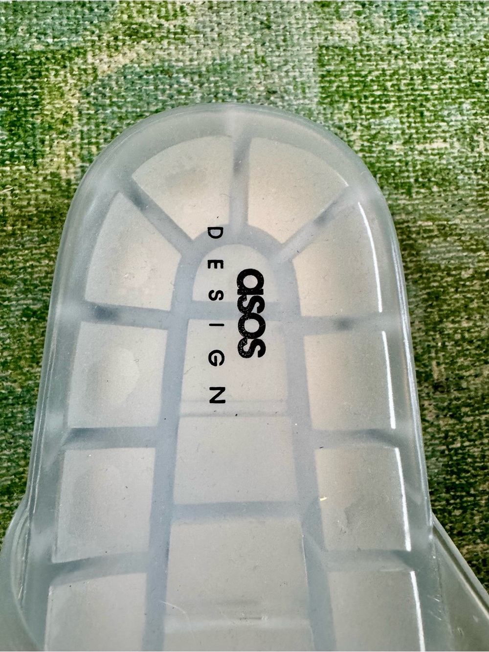 ASOS Clear Jelly Slides with Silver Buckle Details - Picture 3 of 5